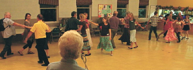 Dancers at the September, 2011, English Country Dance